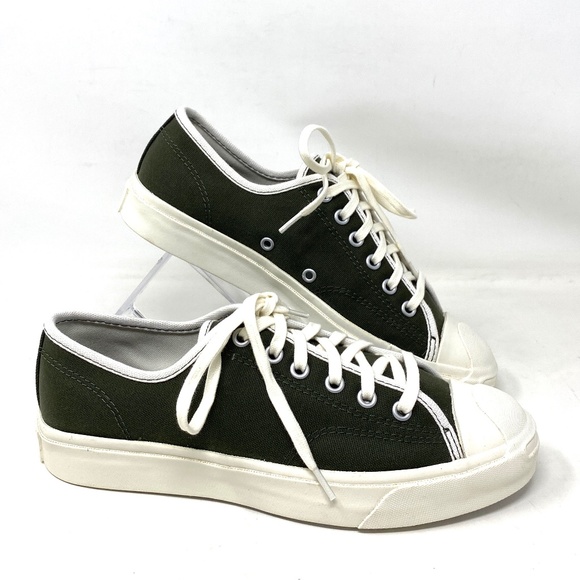 Converse Shoes - Converse Jack Purcell Low Top Canvas Khaki Women Sneakers Custom 167243C-GRWTOFF